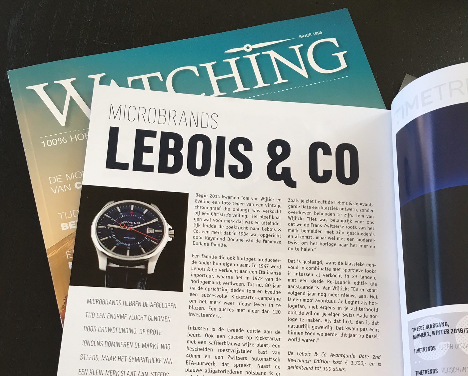 Lebois & Co in Dutch TimeTrends